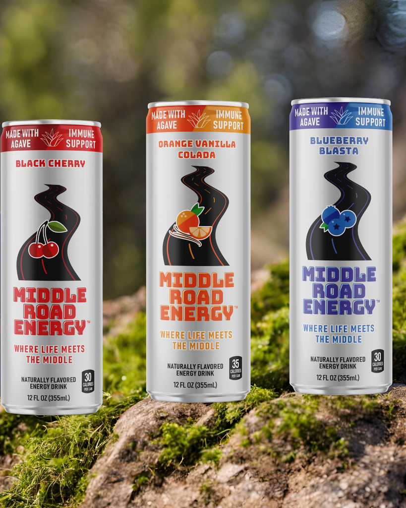 Clean Caffeine Revolution: Middle Road Energy Drinks - No Crash, Just Boost